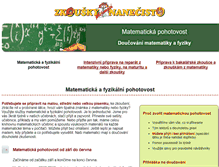 Tablet Screenshot of matematickapohotovost.cz